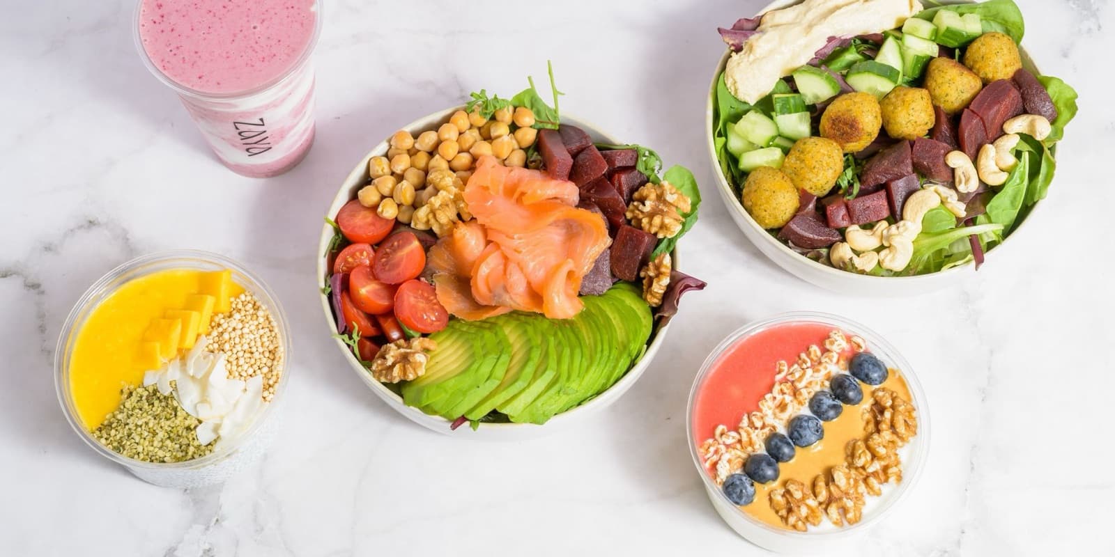 ZAYA Health Bar Produktauswahl